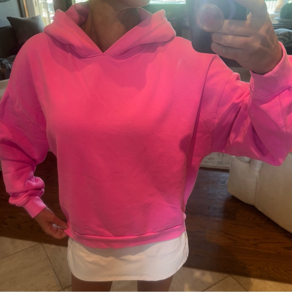 GAP Hot Pink Oversized Boxy Hoodie Sweatshirt